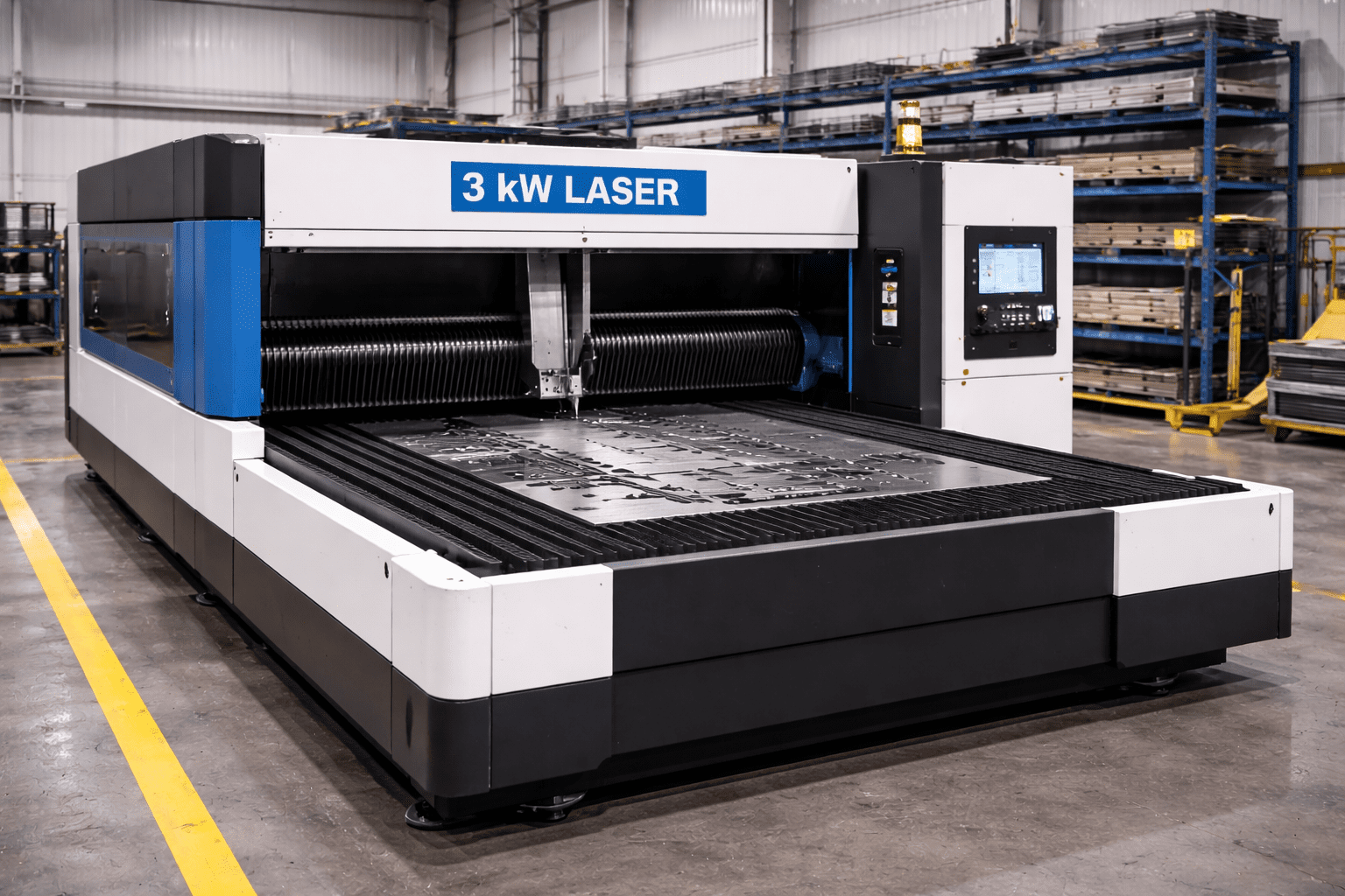 3 KW Laser Cutting Machine – 4 x 2 meter